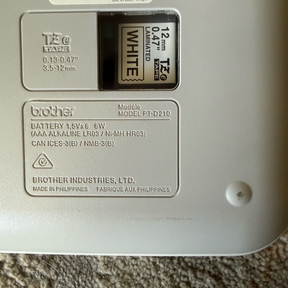 Brother P-touch PTD210 Easy-to-Use Label Maker - Picture 3 of 3